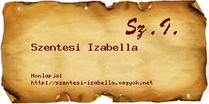 Szentesi Izabella névjegykártya